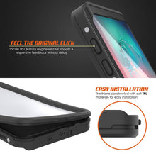 Charger l&#39;image dans la galerie, Galaxy S10 Waterproof Case, Punkcase StudStar White Thin 6.6ft Underwater IP68 Shock/Snow Proof (Color in image: light blue)
