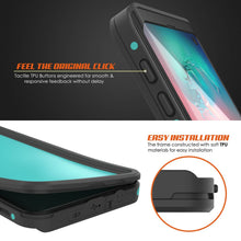 Charger l&#39;image dans la galerie, Galaxy S10 Waterproof Case PunkCase StudStar Teal Thin 6.6ft Underwater IP68 Shock/Snow Proof (Color in image: light blue)
