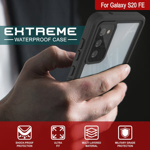 For Galaxy S20 FE HTREMEe De WATERPROOF CASE SHOCK-PROOF ULTRA MULTI LAYERED MILITARY GRADE PROTECTION FIT MATERIAL PROTECTION (Color in image: Light Green)