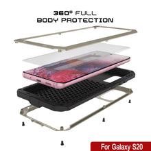 Load image into Gallery viewer, Galaxy s20 Metal Case, Heavy Duty Military Grade Rugged Armor Cover [Gold] (Color in image: Neon)
