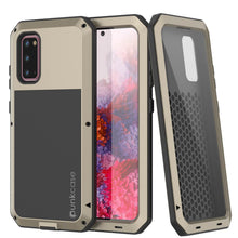 Load image into Gallery viewer, Galaxy s20 Metal Case, Heavy Duty Military Grade Rugged Armor Cover [Gold] (Color in image: Gold)
