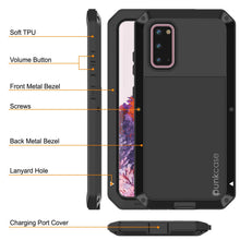 Load image into Gallery viewer, Galaxy s20 Metal Case, Heavy Duty Military Grade Rugged Armor Cover [Black] (Color in image: Red)
