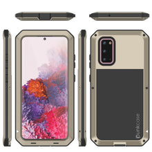 Load image into Gallery viewer, Galaxy s20 Metal Case, Heavy Duty Military Grade Rugged Armor Cover [Gold] 
