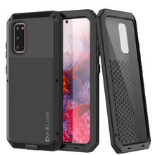 Load image into Gallery viewer, Galaxy s20 Metal Case, Heavy Duty Military Grade Rugged Armor Cover [Black] (Color in image: Black)
