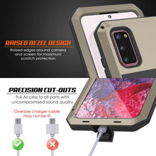 Load image into Gallery viewer, Galaxy s20 Metal Case, Heavy Duty Military Grade Rugged Armor Cover [Gold] (Color in image: Silver)
