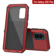 Charger l&#39;image dans la galerie, Galaxy s20+ Plus Metal Case, Heavy Duty Military Grade Rugged Armor Cover [Red] 
