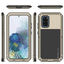 Charger l&#39;image dans la galerie, Galaxy s20+ Plus Metal Case, Heavy Duty Military Grade Rugged Armor Cover [Gold] 
