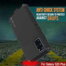 Charger l&#39;image dans la galerie, Galaxy s20+ Plus Metal Case, Heavy Duty Military Grade Rugged Armor Cover [Black] (Color in image: Gold)
