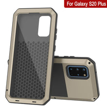Charger l&#39;image dans la galerie, Galaxy s20+ Plus Metal Case, Heavy Duty Military Grade Rugged Armor Cover [Gold] (Color in image: Red)
