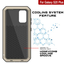 Charger l&#39;image dans la galerie, Galaxy s20+ Plus Metal Case, Heavy Duty Military Grade Rugged Armor Cover [Gold] (Color in image: White)

