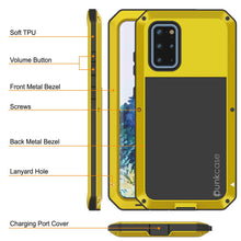 Charger l&#39;image dans la galerie, Galaxy s20+ Plus Metal Case, Heavy Duty Military Grade Rugged Armor Cover [Neon] 
