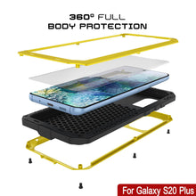 Charger l&#39;image dans la galerie, Galaxy s20+ Plus Metal Case, Heavy Duty Military Grade Rugged Armor Cover [Neon] (Color in image: White)
