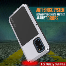 Charger l&#39;image dans la galerie, Galaxy s20+ Plus Metal Case, Heavy Duty Military Grade Rugged Armor Cover [White] (Color in image: Black)

