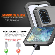 Charger l&#39;image dans la galerie, Galaxy s20+ Plus Metal Case, Heavy Duty Military Grade Rugged Armor Cover [Silver] (Color in image: Gold)
