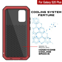 Charger l&#39;image dans la galerie, Galaxy s20+ Plus Metal Case, Heavy Duty Military Grade Rugged Armor Cover [Red] (Color in image: Gold)
