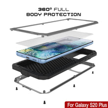 Charger l&#39;image dans la galerie, Galaxy s20+ Plus Metal Case, Heavy Duty Military Grade Rugged Armor Cover [Silver] (Color in image: Neon)
