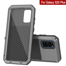 Charger l&#39;image dans la galerie, Galaxy s20+ Plus Metal Case, Heavy Duty Military Grade Rugged Armor Cover [Silver] (Color in image: Red)
