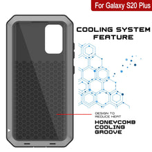Charger l&#39;image dans la galerie, Galaxy s20+ Plus Metal Case, Heavy Duty Military Grade Rugged Armor Cover [Silver] (Color in image: White)
