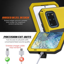 Charger l&#39;image dans la galerie, Galaxy s20+ Plus Metal Case, Heavy Duty Military Grade Rugged Armor Cover [Neon] (Color in image: Silver)
