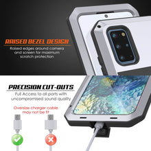 Charger l&#39;image dans la galerie, Galaxy s20+ Plus Metal Case, Heavy Duty Military Grade Rugged Armor Cover [White] (Color in image: Silver)
