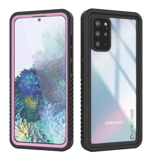 Galaxy S20+ Plus Water/Shock/Snowproof [Extreme Series] Slim Screen Protector Case [Pink] (Color in image: Pink)