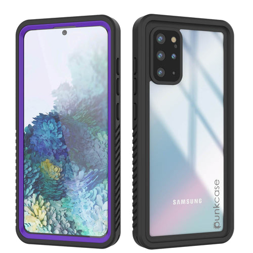 Galaxy S20+ Plus Water/Shockproof [Extreme Series] Slim Screen Protector Case [Purple] (Color in image: Purple)