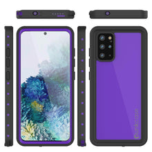 Charger l&#39;image dans la galerie, Galaxy S20+ Plus Waterproof Case PunkCase StudStar Purple Thin 6.6ft Underwater IP68 Shock/Snow Proof (Color in image: black)
