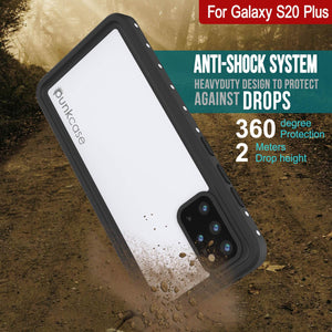 Galaxy S20+ Plus Waterproof Case, Punkcase StudStar White Thin 6.6ft Underwater IP68 Shock/Snow Proof (Color in image: pink)
