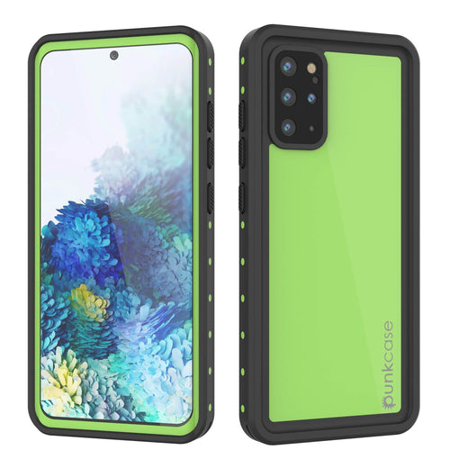 Galaxy S20+ Plus Waterproof Case PunkCase StudStar Light Green Thin 6.6ft Underwater IP68 ShockProof (Color in image: light green)