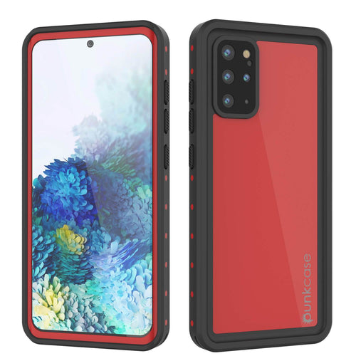 Galaxy S20+ Plus Waterproof Case PunkCase StudStar Red Thin 6.6ft Underwater IP68 Shock/Snow Proof (Color in image: red)