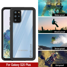 Load image into Gallery viewer, Galaxy S20+ Plus Waterproof Case PunkCase StudStar Clear Thin 6.6ft Underwater IP68 Shock/Snow Proof (Color in image: light blue)
