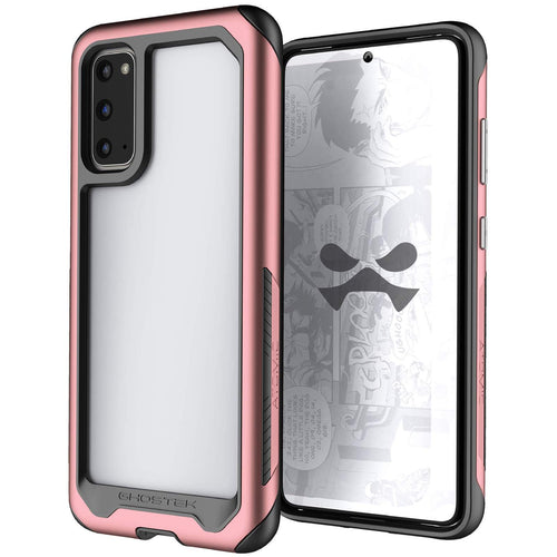 Galaxy S20 Military Grade Aluminum Case | Atomic Slim Series [Pink] (Color in image: Pink)