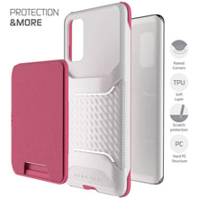 Load image into Gallery viewer, Galaxy S20 Wallet Case | Exec Series [Pink] (Color in image: Grey)
