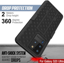 Load image into Gallery viewer, Punkcase Galaxy S20 Ultra Case With Screen Protector, Holster Belt Clip [Black] 

