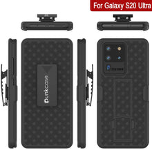 Load image into Gallery viewer, Punkcase Galaxy S20 Ultra Case With Screen Protector, Holster Belt Clip [Black] 

