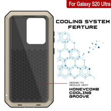 Load image into Gallery viewer, Galaxy S20 Ultra Metal Case, Heavy Duty Military Grade Rugged Armor Cover [Gold] (Color in image: White)
