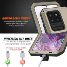 Load image into Gallery viewer, Galaxy S20 Ultra Metal Case, Heavy Duty Military Grade Rugged Armor Cover [Gold] (Color in image: Silver)
