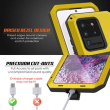 Charger l'image dans la galerie, Galaxy S20 Ultra Metal Case, Heavy Duty Military Grade Rugged Armor Cover [Neon] (Color in image: Silver)
