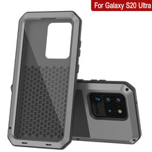 Charger l'image dans la galerie, Galaxy S20 Ultra Metal Case, Heavy Duty Military Grade Rugged Armor Cover [Silver] (Color in image: Red)
