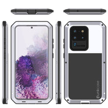 Charger l'image dans la galerie, Galaxy S20 Ultra Metal Case, Heavy Duty Military Grade Rugged Armor Cover [White] 
