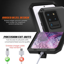 Charger l'image dans la galerie, Galaxy S20 Ultra Metal Case, Heavy Duty Military Grade Rugged Armor Cover [Black] (Color in image: Silver)
