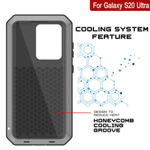 Charger l'image dans la galerie, Galaxy S20 Ultra Metal Case, Heavy Duty Military Grade Rugged Armor Cover [Silver] (Color in image: Neon)
