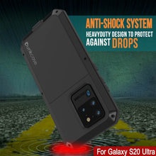 Charger l'image dans la galerie, Galaxy S20 Ultra Metal Case, Heavy Duty Military Grade Rugged Armor Cover [Black] (Color in image: Gold)
