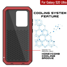 Charger l'image dans la galerie, Galaxy S20 Ultra Metal Case, Heavy Duty Military Grade Rugged Armor Cover [Red] (Color in image: White)
