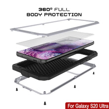 Charger l'image dans la galerie, Galaxy S20 Ultra Metal Case, Heavy Duty Military Grade Rugged Armor Cover [White] (Color in image: Neon)
