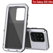 Charger l'image dans la galerie, Galaxy S20 Ultra Metal Case, Heavy Duty Military Grade Rugged Armor Cover [White] 
