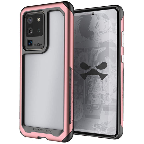 Galaxy S20 Ultra Military Grade Aluminum Case | Atomic Slim Series [Pink] (Color in image: Pink)
