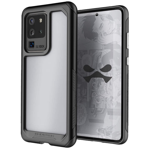 Galaxy S20 Ultra Military Grade Aluminum Case | Atomic Slim Series [Black] (Color in image: Black)