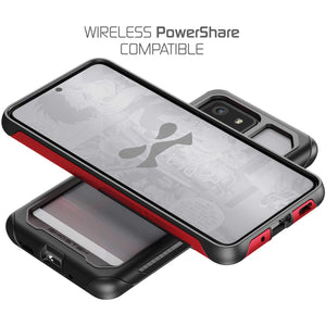 Galaxy S20 Ultra Military Grade Aluminum Case | Atomic Slim Series [Black] (Color in image: Red)
