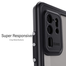 Load image into Gallery viewer, Galaxy S20 Ultra Rugged Waterproof Case | Nautical Series [Clear] (Color in image: Black)

